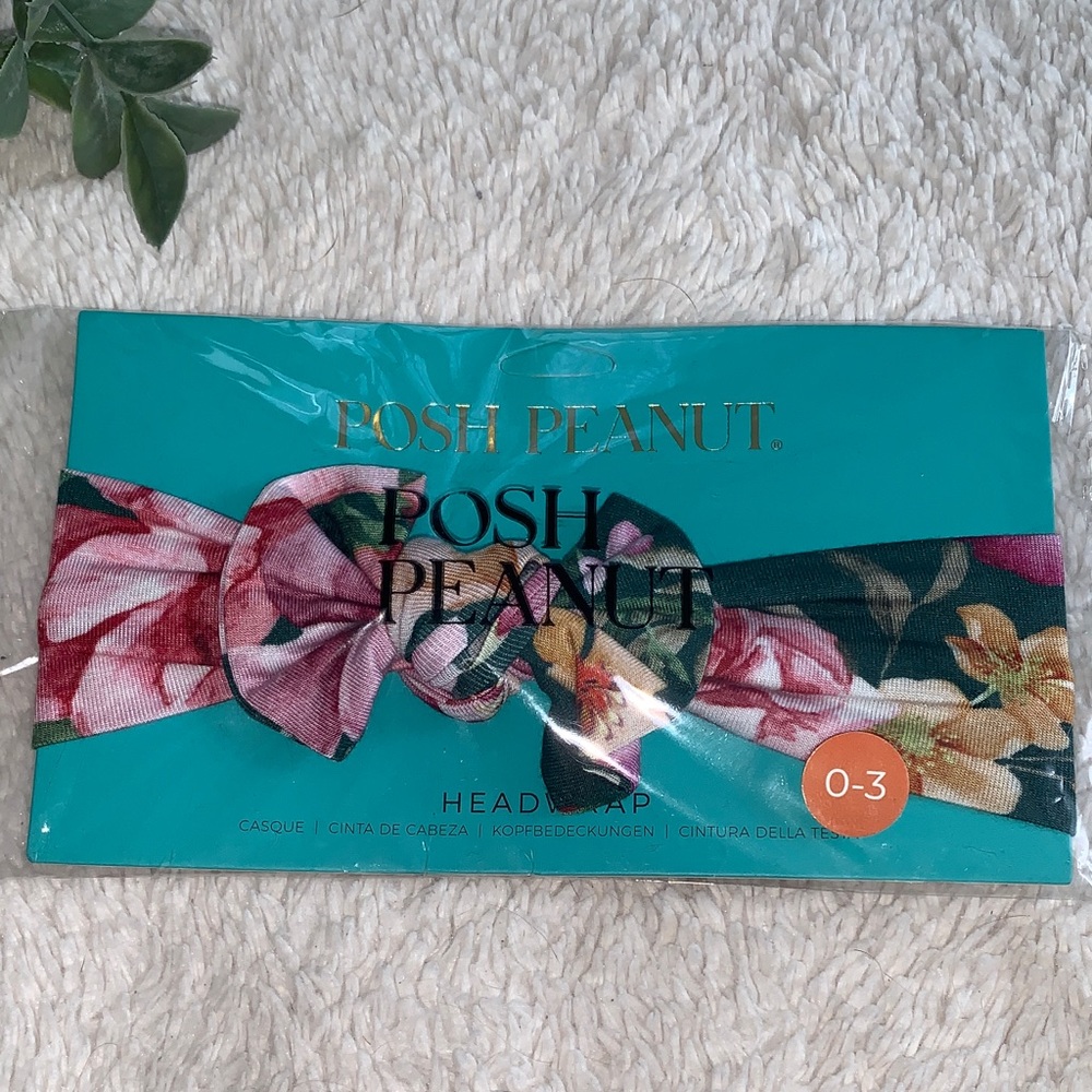 NWT Posh Peanut Arsine Bow Headband Headwrap 0-3M